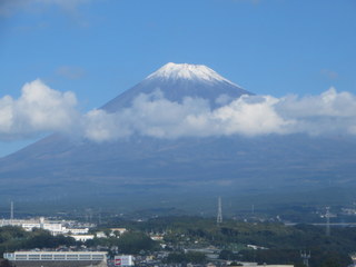 Mt. Fuji from the Yokohama / Kyoto bullet train Japan